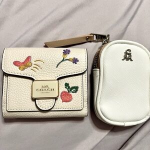 Coach Wallet & Steve Madden Clippable Pouch Bundle